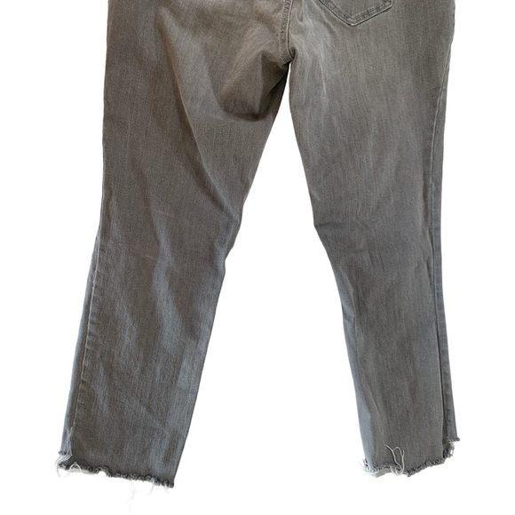 INDIGO BLUE Grey ankle cut / distressed maternity jean Sz Medium - Picture 7 of 8